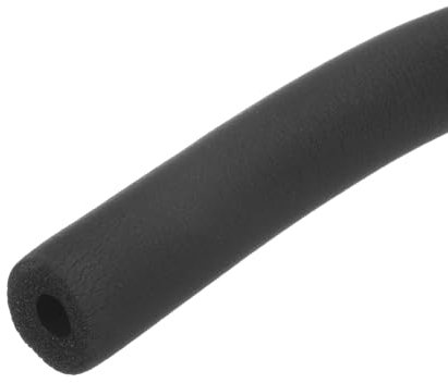 M METERXITY Pipe Insulation Foam Tube, 3/8(10mm) ID x 6Ft Pipe Cover Wrap Roll, Hollow Pipe Cover for AC Unit/Guitar Stands/Exercise Machine Handle/Roof Rack [Black]