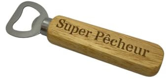 Flaschenöffner, beidseitiger Gravur Super Fischer, Geschenkidee für Herren, Geburtstag, Party, Weihnachten, Bier, Original, Angeln, Fisch