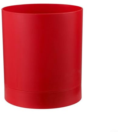 Alanmoship Pot de rangement minimaliste pour ustensiles de cuisine rotatif à 360° en polypropylène (rouge)