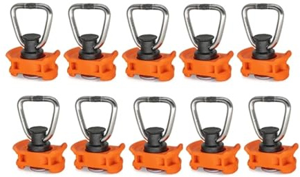 JYHIOI 10Pcs Single End Fitting for Airline Rail End Fitting Lashing Rail Fitting Airline Rail Single Stud L-Track Fitting