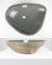 Naturstein Waschbecken 60 cm oval in grau von WOHNFREUDEN - Mit Unikatauswahl