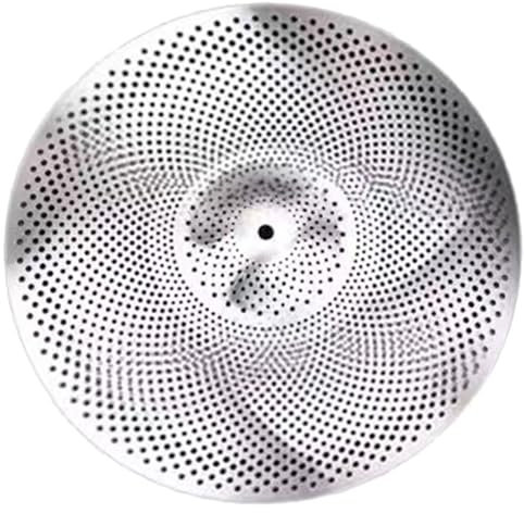 MOUNTTU Piatti silenziosi, Piatti in Lega da 18 Pollici a Basso Volume, Strumento Musicale Portatile per Principianti, Set di per Batteria