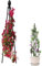 FVPKYUR traliccio da giardino in metallo, 80 cm, obelisk ruggine, traliccio da giardino, piante rampicanti, tombe da giardino in metallo, piante rampicanti, griglia, strumento per la vitigna, supporto