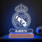 Transparent Gift Lámpara Madrid Personalizada. Lámpara Personalizada Equipos Fútbol. Regalos Originales. Regalo Fútbol Personalizado. Regalos para Hombres, Día del Padre.