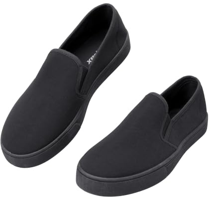 JOMIX Zapatillas Hombre sin Cordones Verano Slipper Casual Slip-On Sneakers Flat Loafers Transpirables Talla 40-45 EU