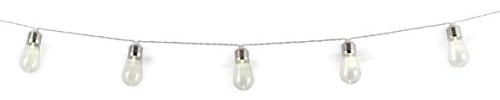 Kikkerland LT12-EU, Edison Glühbirne Lichterkette, Weiß, 8.5 x 18.600000000000001 x 22 cm