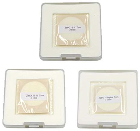 ZWO Filter-Set H-Alpha, SII, OIII 31mm ungefasst