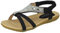 Jo & Joe Ladies Faux Leather Open Toe Sling Back T-Bar Diamante Gem Stone Flat Gladiator Summer Sandals Size 3-8 (8 UK, Black)