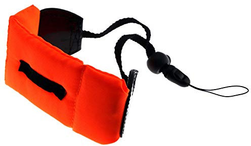 RuiLing 1 dragonne flottante pour plongée GoPro sous-marine, appareil photo étanche, clés, lunettes de soleil, etc. (orange)