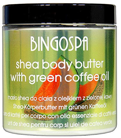 Shea-Körperbutter mit grünem Kaffeeöl 250g BINGOSPA
