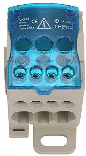 Scatola di distribuzione della morsettiera, scatola di distribuzione della morsettiera su guida DIN Scatola di giunzione di alimentazione universale