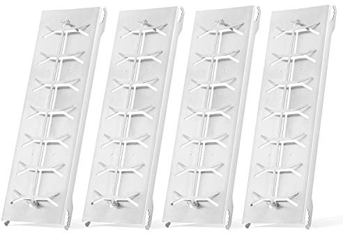 Planches à saumon flambant en acier inoxydable – Planches à saumon pour barbecue – Planches à flammes avec support sur les deux côtés – Planche à saumon flambant pour brasero et barbecue avec