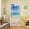 Yadass Türfolie Selbstklebend 3D Türposter, Strandlandschaft Wandbild, Abnehmbare, für Wohnzimmer Tür, Küche, Schlafzimmer, Bad Deko - 77x220CM