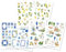 Urlaub Sticker Set - Journal Sticker, Sticker Sommer, Pflanzen, Zitrone, Blumen, marokkanische Kacheln, Porzellan, Vasen, Büste, mediterran