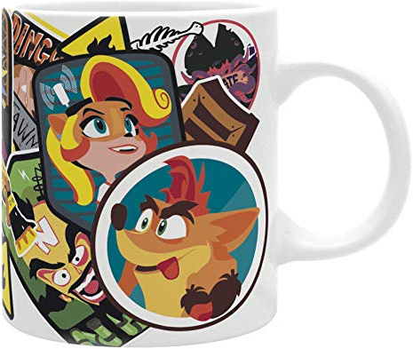 ABYSTYLE - CRASH BANDICOOT - Tasse - 320 ml - Crash Sticker - Subli