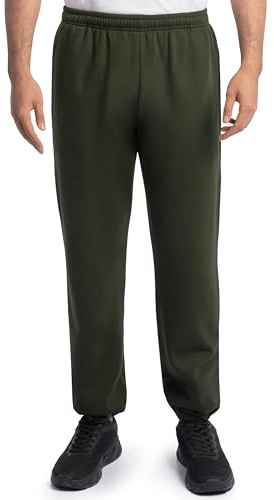 Fruit of The Loom Men's Eversoft Fleece Elastic Bottom Sweatpants with Pockets, Relaxed Fit, Moisture Wicking, Breathable Track Pants
