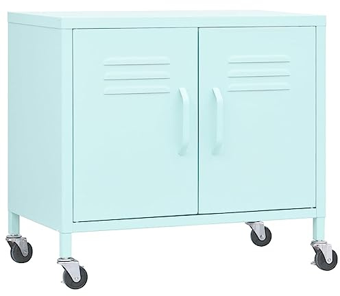 vidaXL Lagerschrank Minzgrün 60x35x49 cm Stahl