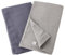 ムコタオル Muko Towel Double Gaze, Badetuch, Senshu Handtuch, dünn, hergestellt in Japan, schnell trocknend, Set mit 2 Handtüchern, Anthrazit, Sortiment (02)