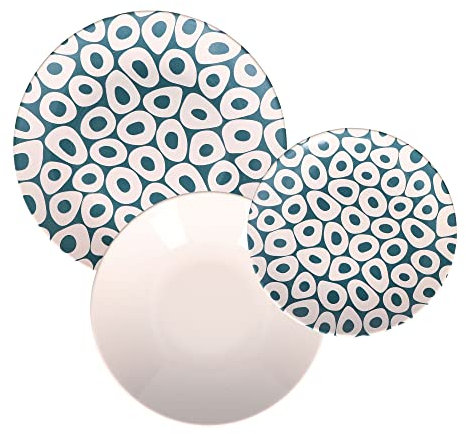 Rose & Tulipani - Set 18 Piatti Sea Stones