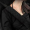 CGEAMDY Protege Ceinture Voiture, 2pcs Coussinet Doux et Confortable pour Ceintures de SéCurité, Compatible avec Toutes les Voitures, Protection Ceinture de SéCurité Adultes et Enfants (Noir)