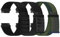 TumpCez Nylon Uhrenarmbänder,16mm 18mm 20mm 22mm Schnellverschluss Armband Fabric Aatmungsaktive Gewebte Verstellbare Ersatzband Sport Ersatzarmband für Herren Damen(3 Stück)