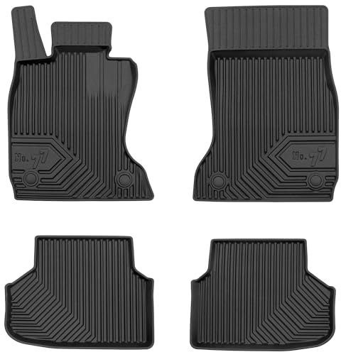 SMK Gummimatten auto fußmatten Satz passend für BMW 7er F01 2008-2015 Erleben Sie einen neuen Standard des Reisens mit rutschfesten auto fussmatten - Mehrjahres- auto teppiche für alle Straßenverhältn