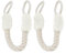 Türstopper Klinke,2 Stück Baumwolle Türstopper Klinke,Türkordel,Türkordel Klemmschutz,Türkordeln Türstopper,für Türen Haustier und Kinder Fingerschutz (Weiß)