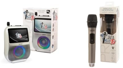 Canta Tu Karaoke PRO 2023 Karaoke Professionale Completo con Microfono Wireless & Microfono Wireless Pro 2023, Microfono Senza Fili, Frequenza 2402MHz-2480MHz