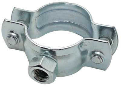 10x 56-63 mm 2 Schraubrohrschellen Stahl Verzinkt Rohrschellen