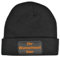 INDIGOS UG - Mütze Herren Winter schwarz Bedruckt mit Wunschtext oder Name - Strickmütze mit Patch - für Winter, Ski, Party, Apres-Ski - personalisiert selbst gestalten