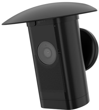 TIUIHU Outdoor-Kamera Sonnenhalterung, Kamera Regenschutz für Stick Up Cam Pro (Black)