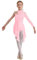 Mufeng Abito da Pattinaggio Artistico per Bambine Leotards Monospalla in Pizzo Body da Balletto Danza Classica Abito da Ballerina Latino Americano Dancewear A Rosa 7-8 anni