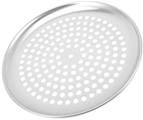 Cabilock molde para pizza perforado molde para pizza con agujeros plancha de acero inoxidable sartén horno multifuncion bandeja para hornear con agujeros accesorio para hornear