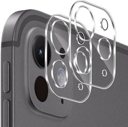 GEEMEE 2 Stück kompatibel mit iPad Pro 11 Zoll/13 Zoll 2024 Kameraschut für Panzerglas Schutzfolie, 9H Härte HD-Klare Anti- Kratzer Kamera Displayschutz, 2.5D Blasenfrei Folie Gehärtetes Glas Folie