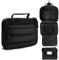 SMONT Trousse de Toilette Tactique pour Homme, 24,1 cm à Suspendre, Trousse de Rasage et d'hygiène pour la Salle de Bain en Voyage, Noir