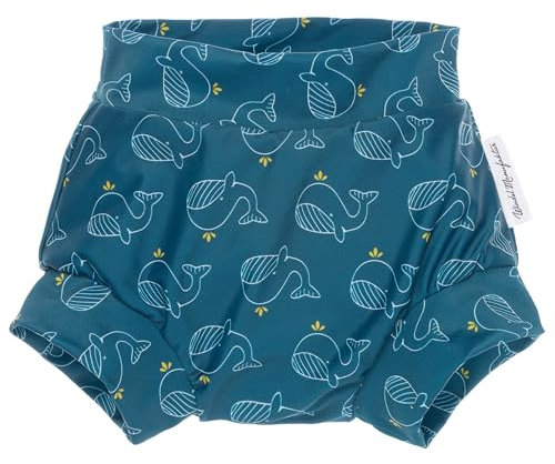 Windelmanufaktur waschbare und wiederverwendbare Schwimmwindel, Badewindel - Made in Germany (Wale, XXL)