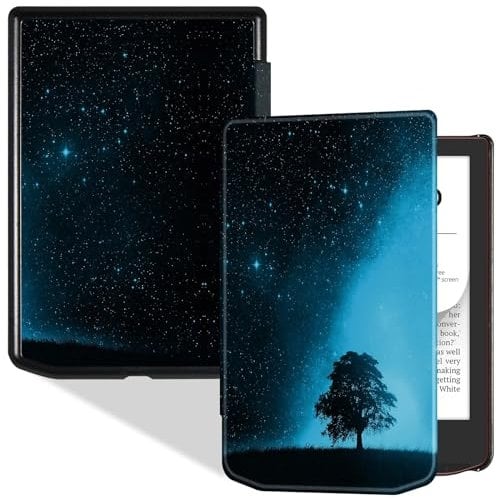 Couverture de protection E-Book Étui mince pour Vivlio Light, pour Vivlio Light HD liseuse (sortie en 2023) 6 , housse Folio en cuir PU avec veille/réveil automatique Cas de livre électronique(Color: