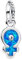 Lkwidi Charme Starke Frauen Opaleszent Anhänger Charms Anhänger 925 Sterling Silber Charm Pendant für Europäische Armbänder und Halsketten