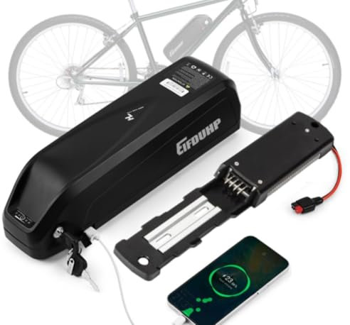 Ebike Batterie 48V 13AH, Hailong Ebike Akku mit USB-Port, Ladegerät, 4-Pin Grundplatte & A Grade-Zelle für 1000W 750W 500W 350W 250W 200W Elektrofahrrad Pedelec, Lithium-Ionen-Batterie