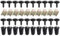 WASQUBKS Compatible for VW Audi A1 A3 A4 A5 Q5 Q7 TT Seat 4,8 x 16 mm, Cache Moteur, Protection Contre Les éclaboussures, Passage de Roue, vis Torx, Clip de Fixation.(AB 40pcs(Recommend))
