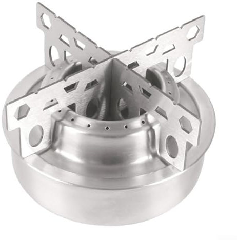 Kit di fornello in acciaio inox, stufa ad alcol leggera stufa da campeggio all'aperto bruciatore da tavolo fornello ultraleggero portatile ad alcol per barbecue cucina picnic