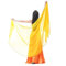 LPHFDCS Bauchtanzschleier Bauchtanz-Schleier aus Chiffon for Damen, Tanzkostüm, Chiffon, Schal, Schleier, Voile, orientalischer Tanz, 250 x 12 cm Bauchtanz-Schal(Yellow)