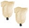 2er-Pack Wintervlies Pflanzenabdeckung XXL Frostschutz für große Palmen Garten Outdoor Kordelzug Beige 240x200cm(1.4m*2m)