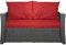 Setgarden® Bankauflage - Outdoor sitzkissen für Gartenbank für polyrattan- Polster Auflage Outdoor - Bankpolster Auflage für Sitzbank Rattan Hollywoodschaukel (Rot, 110x50x50cm)