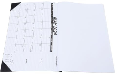 STOBOK 1stück Hängender Wandkalender Praktischer Monatskalender Für Notizen Weiße Wanddekoration Für Büro Und Zuhause