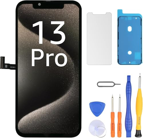 LL TRADER Display für iPhone 13 Pro LCD 6.1 Bildschirm Ersatz FHD Touchscreen 3D Touch Digitizer Rahmen Montage und Reparaturkits 2026