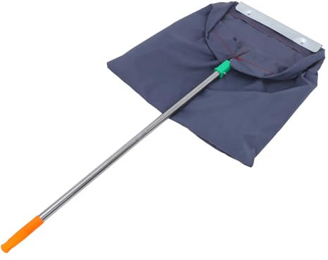 GRADENEVE Windproof Dustpan Garbage Garden Waste Bucket Upright Handle Heavy Duty Waste Bin