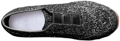 Sequin Shoes for Women Womens Glitter Slip On Trainers Breathable | Lightweight Sneakers Sparkly Metallic Sport Pumps for Party Casual Plat Bottom Walking Trainers Tennis Shoes for Women