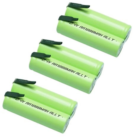 Batterie de rechange 1800 mAh for tondeuse à cheveux BG2028/XA2029, compatible avec Philips Norelco, for tondeuse à cheveux à grille, humide ou sèche, 2,4 V(3pcs)