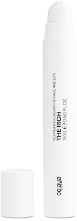 co:aya THE RICH Nährende Kollagen-Boost Creme für Gesicht und Lippen, Vegan, Parfümfrei, 15 ml